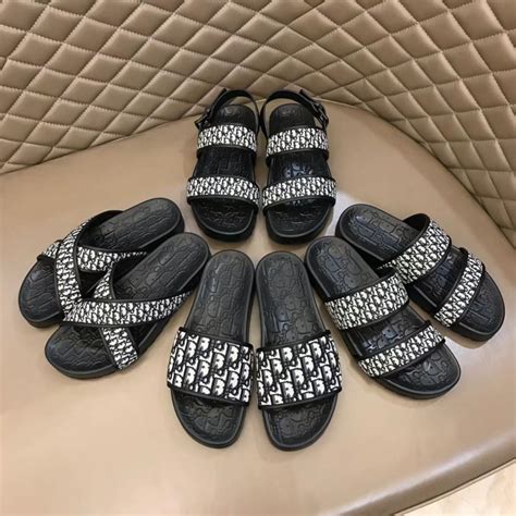 mens dior slides|designer slides men's on sale.